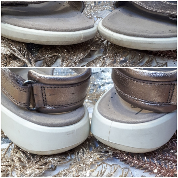 ECCO SOFT 5 3-STRAP SANDAL Rose Gold Size 41 - Picture 2 of 8